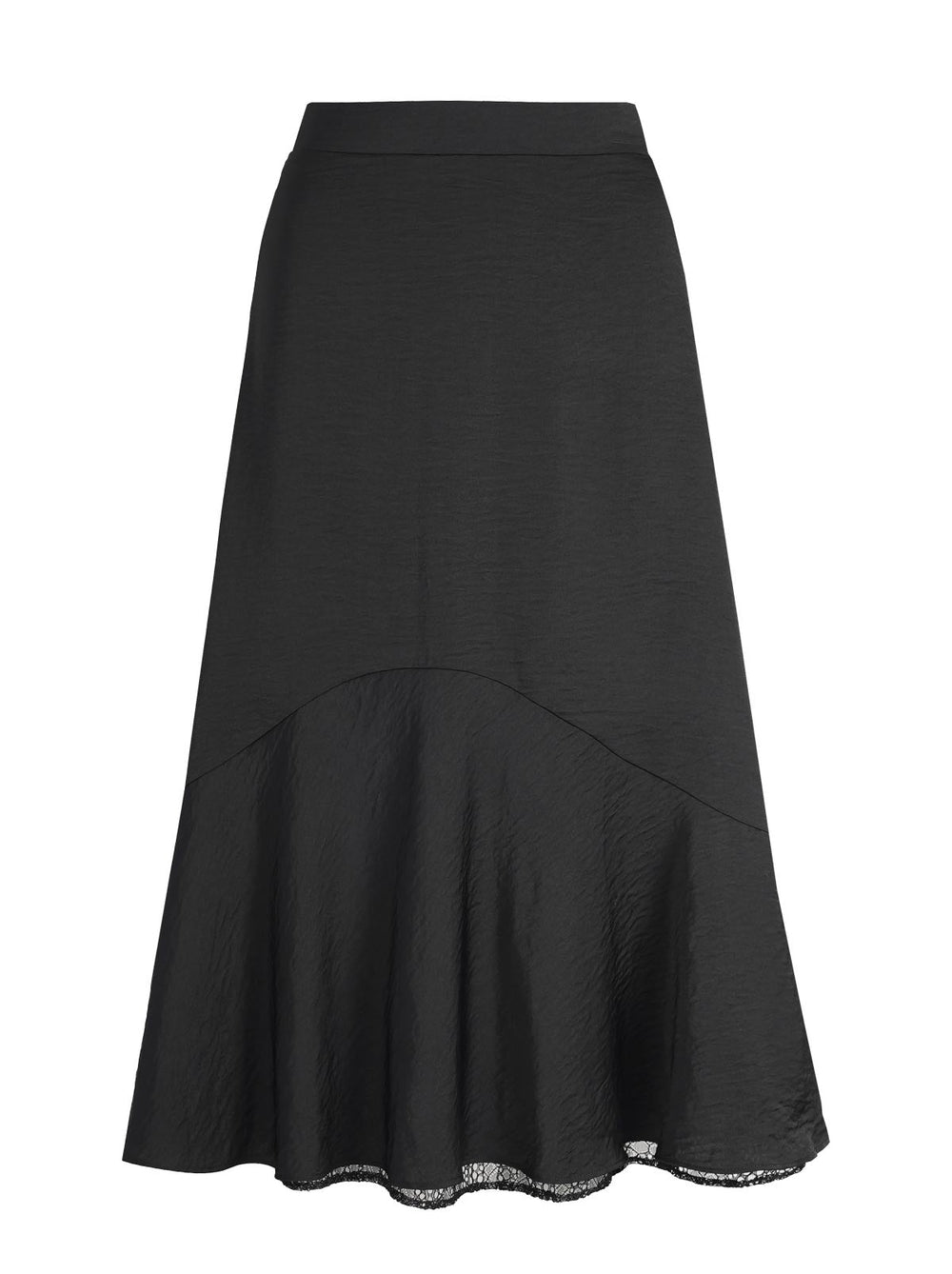 Haven Lace Hem Skirt - Anthracite