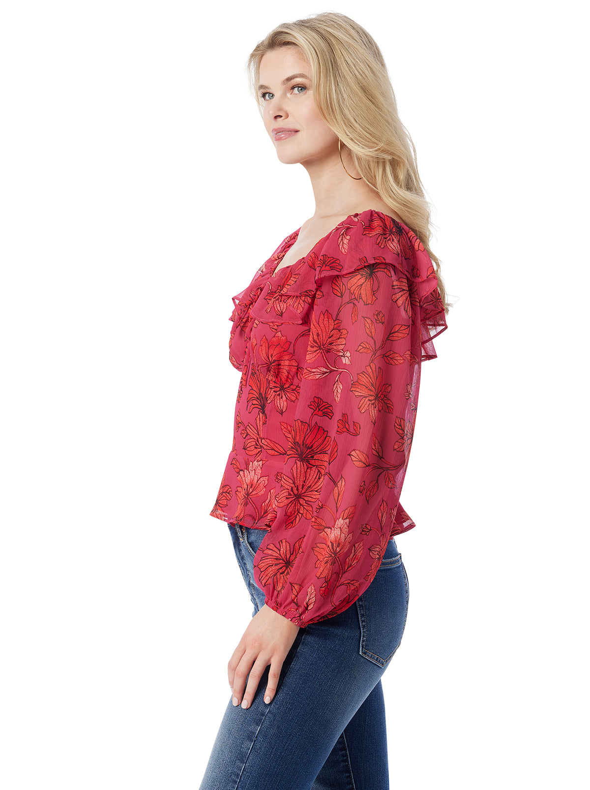 Aki Blouse - Outlines Blossoms