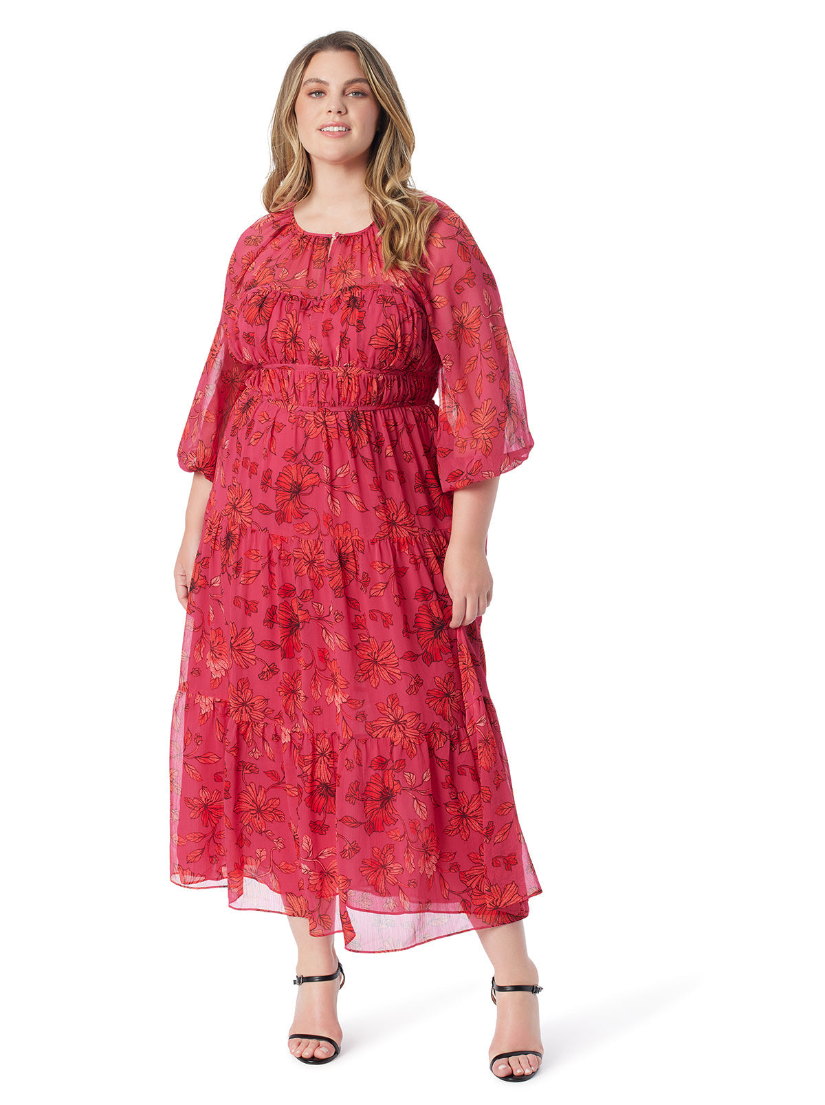 Adeline Maxi Dress - Outlined Blossoms