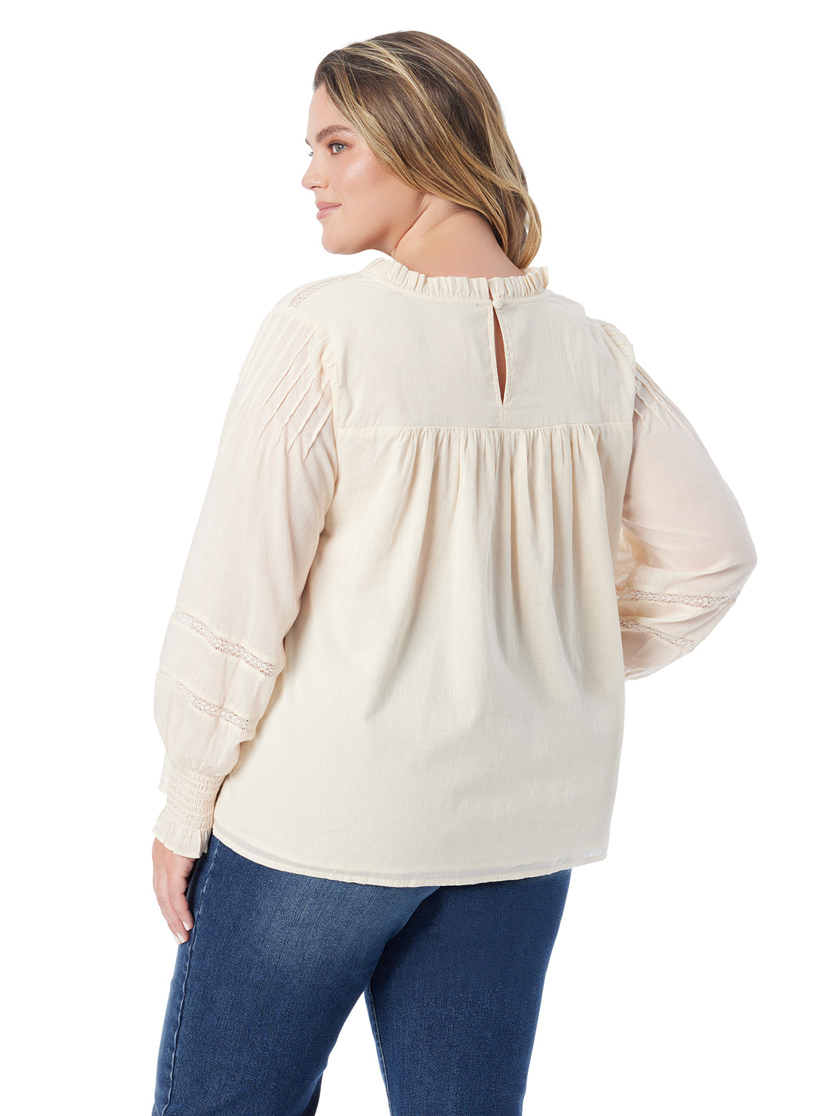 Milla Ruffle Top - Parchment