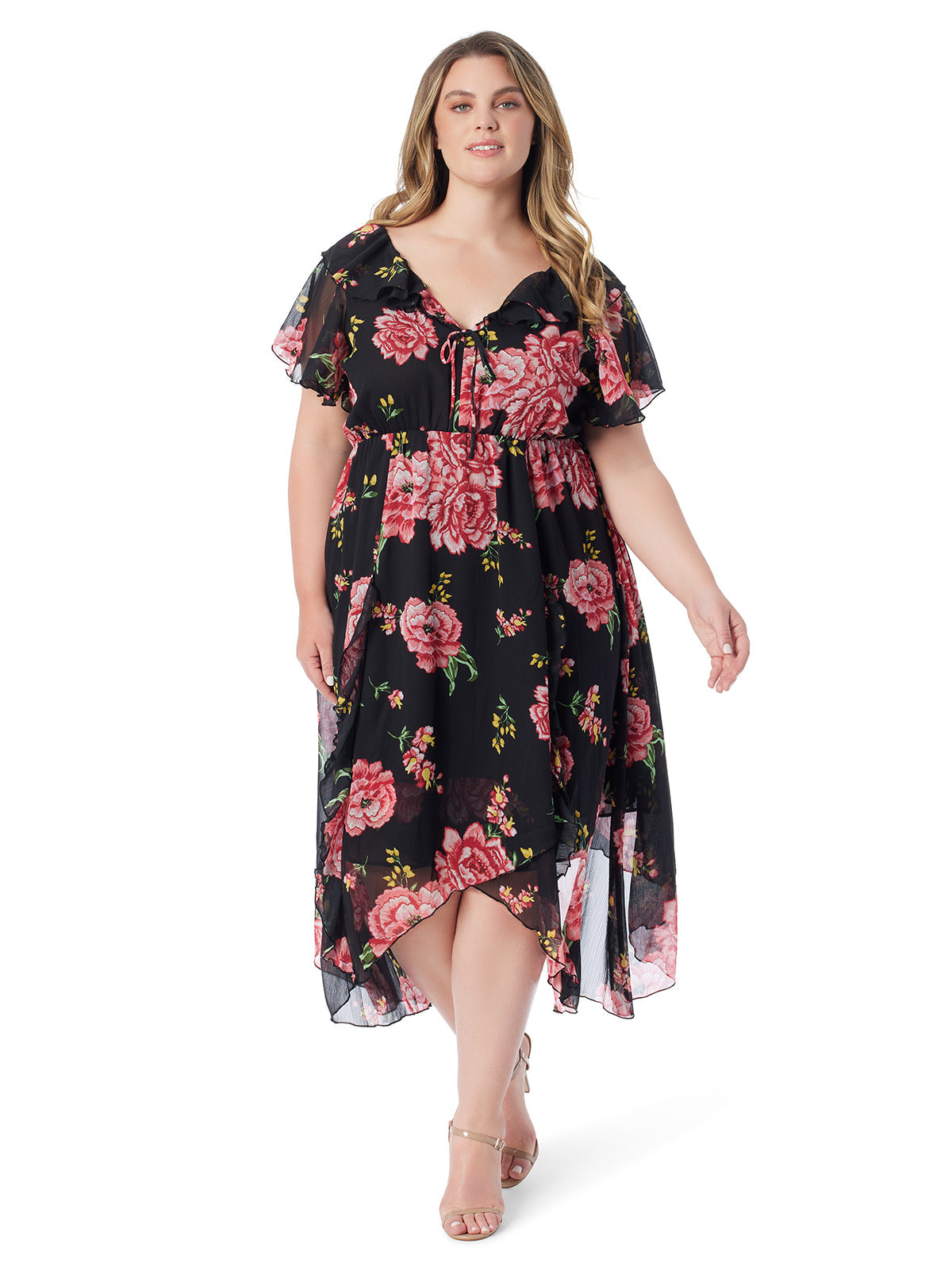 Elise Dress - Sketchy Roses