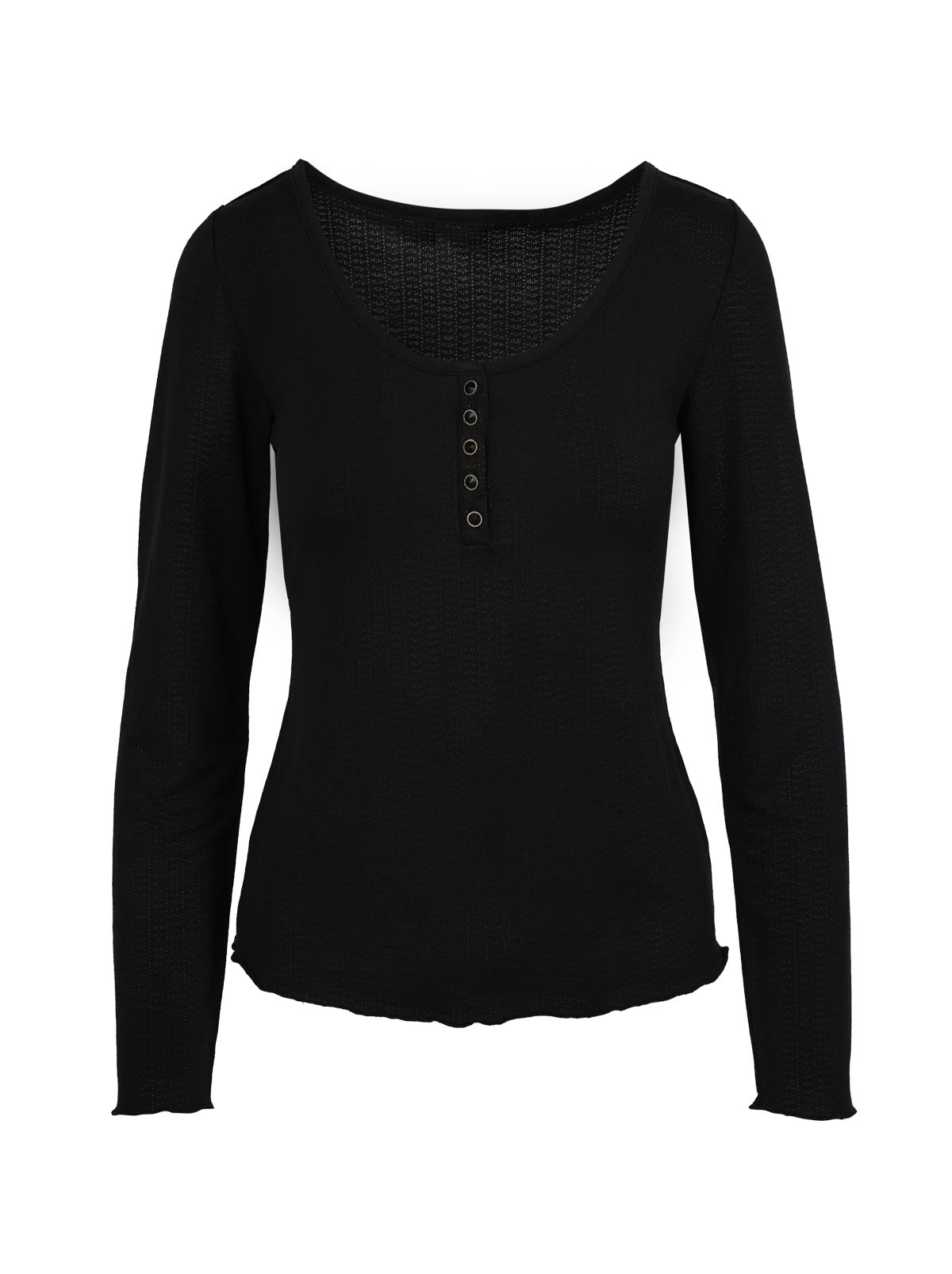 Tahani Henley Top - Anthracite