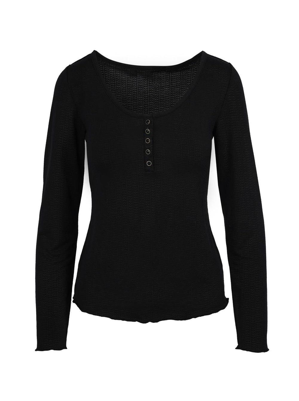 Tahani Henley Top - Anthracite