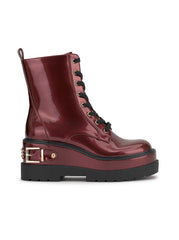 Imelda Combat Boot - Oxblood
