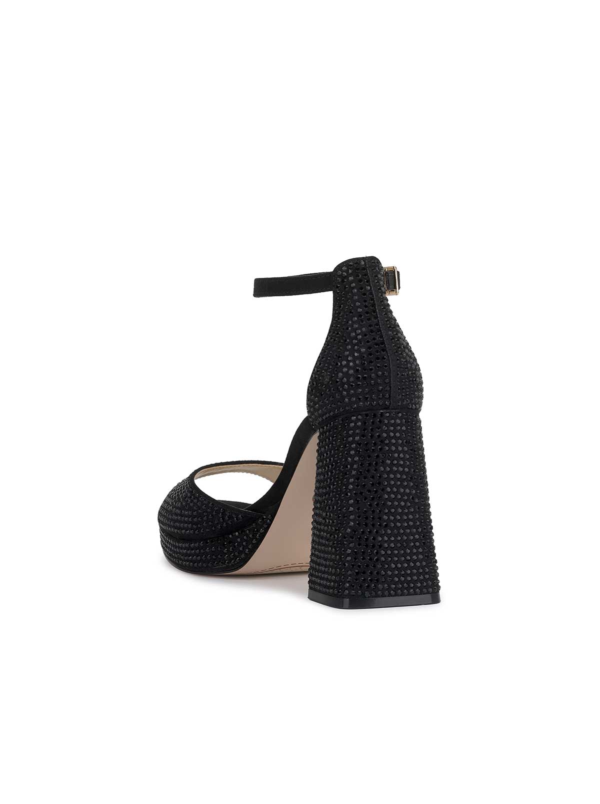 Kaliah Platform Sandal - Black Embellished