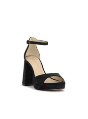 Kaliah Platform Sandal - Black Embellished