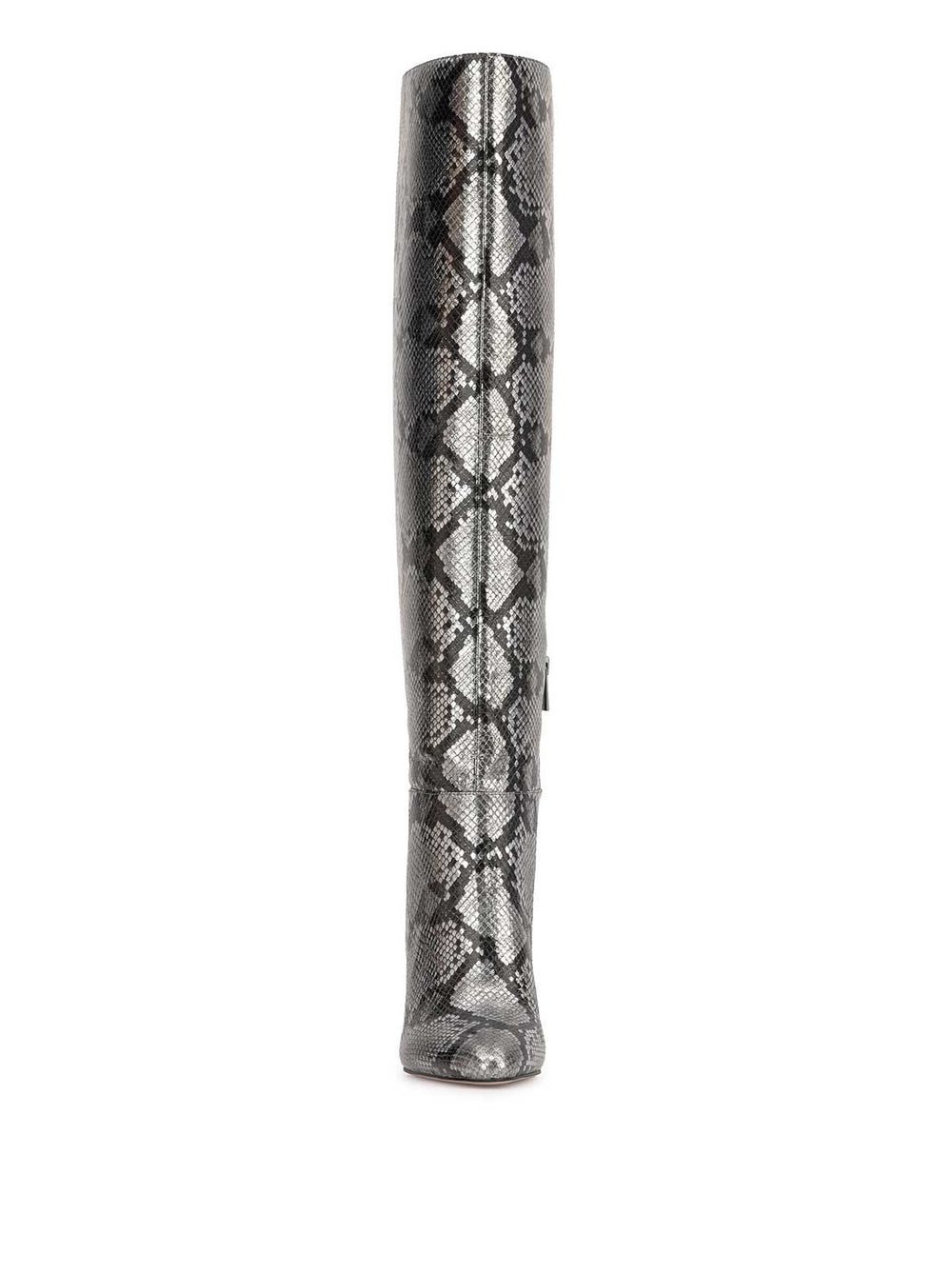 Mistia Over The Knee Boot - Chrome Snake