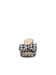 Romilda Block Heel Sandal - Black/White