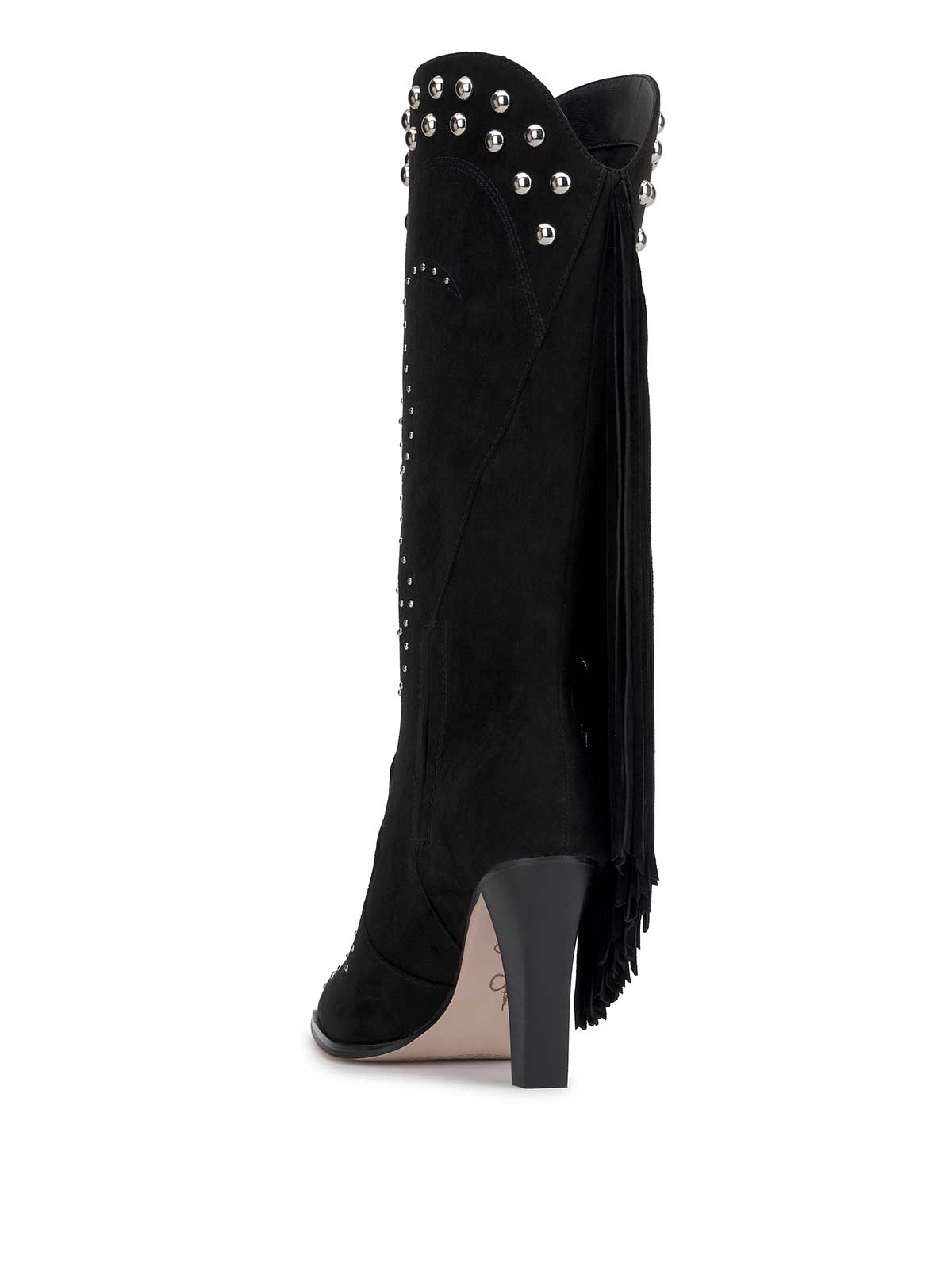Rosera Studded Fringe Boot - Black
