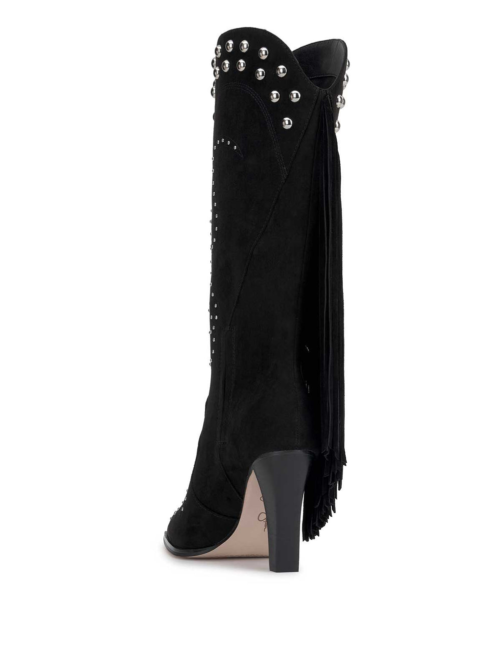 Rosera Studded Fringe Boot - Black