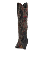 Zaikes Western Boot - Rosette Tapestry