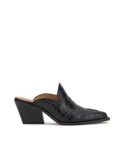 Zurina Heeled Mule - Black
