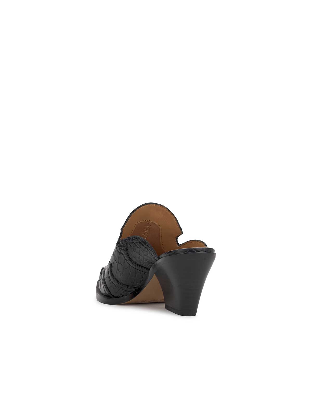 Zurina Heeled Mule - Black