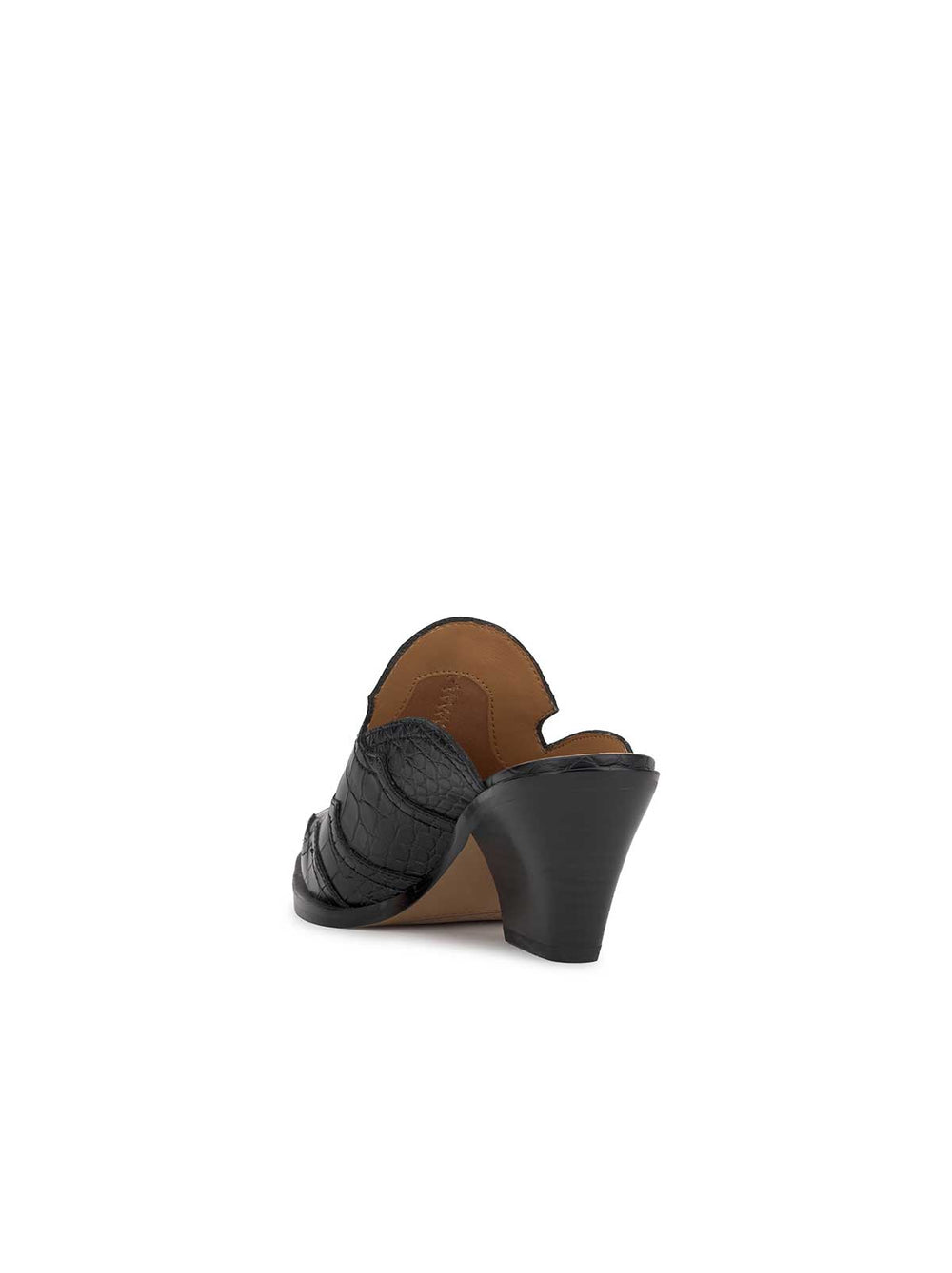 Zurina Heeled Mule - Black