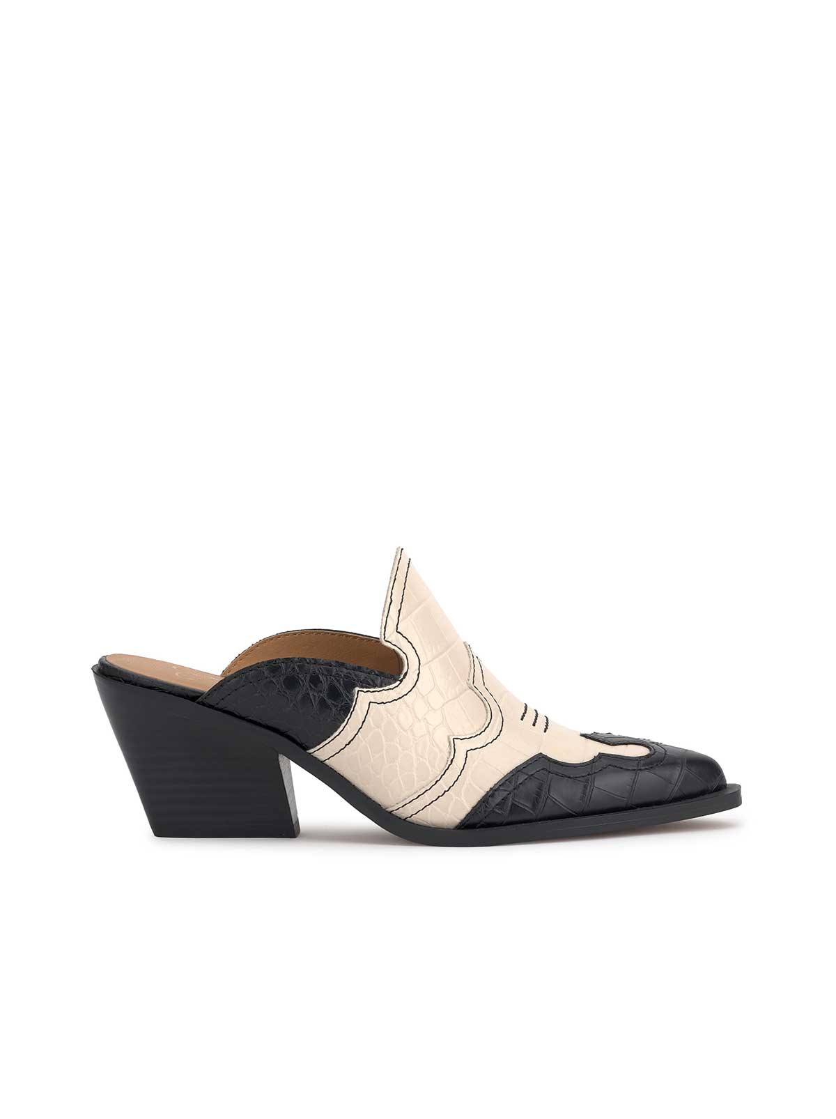 Zurina Heeled Mule - Two-Tone