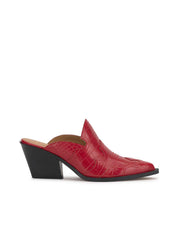 Zurina Heeled Mule - Red Muse