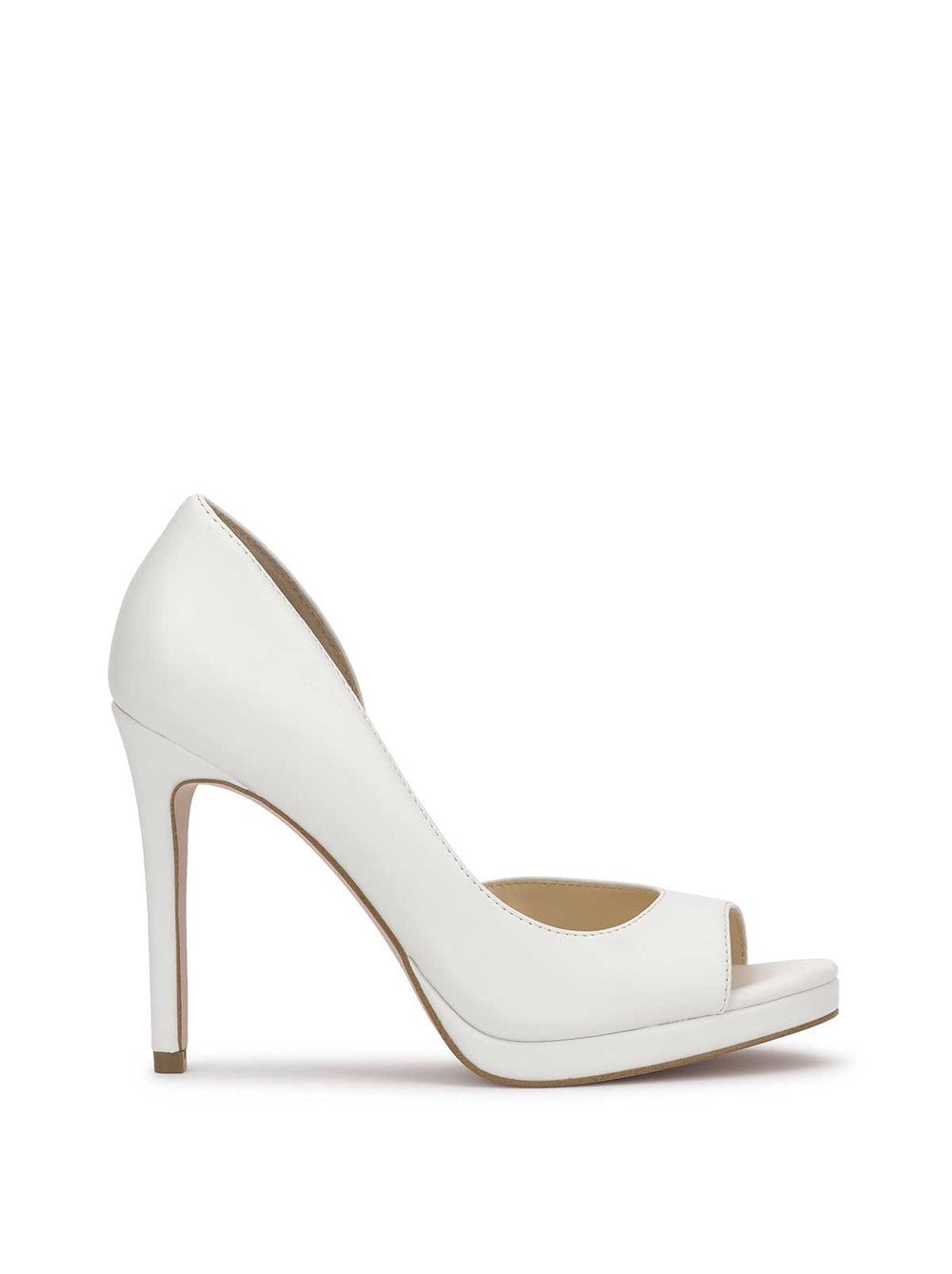 Kimli Peep Toe Pump - Bright White
