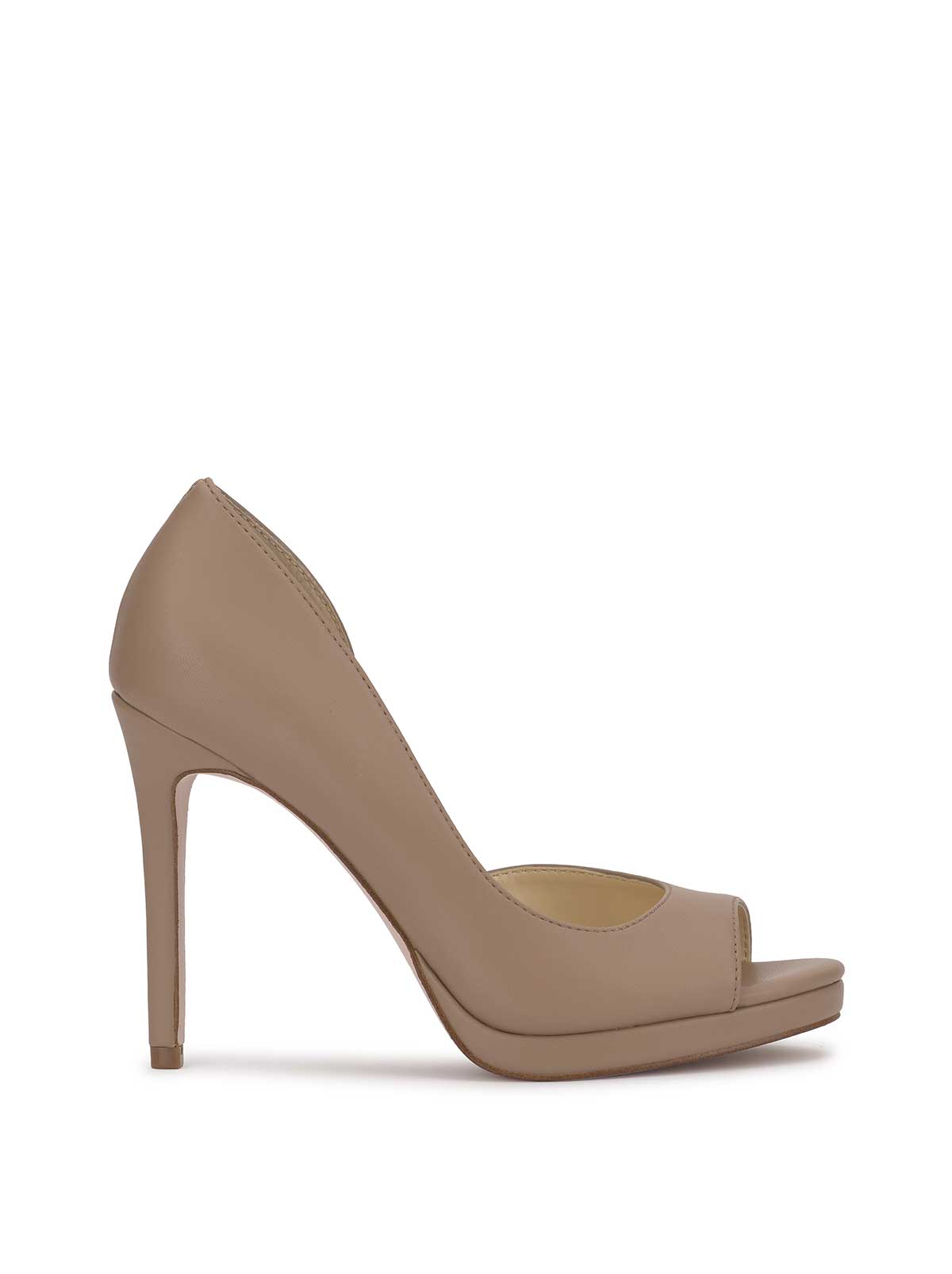 Kimli Peep Toe Pump - Chai Latte