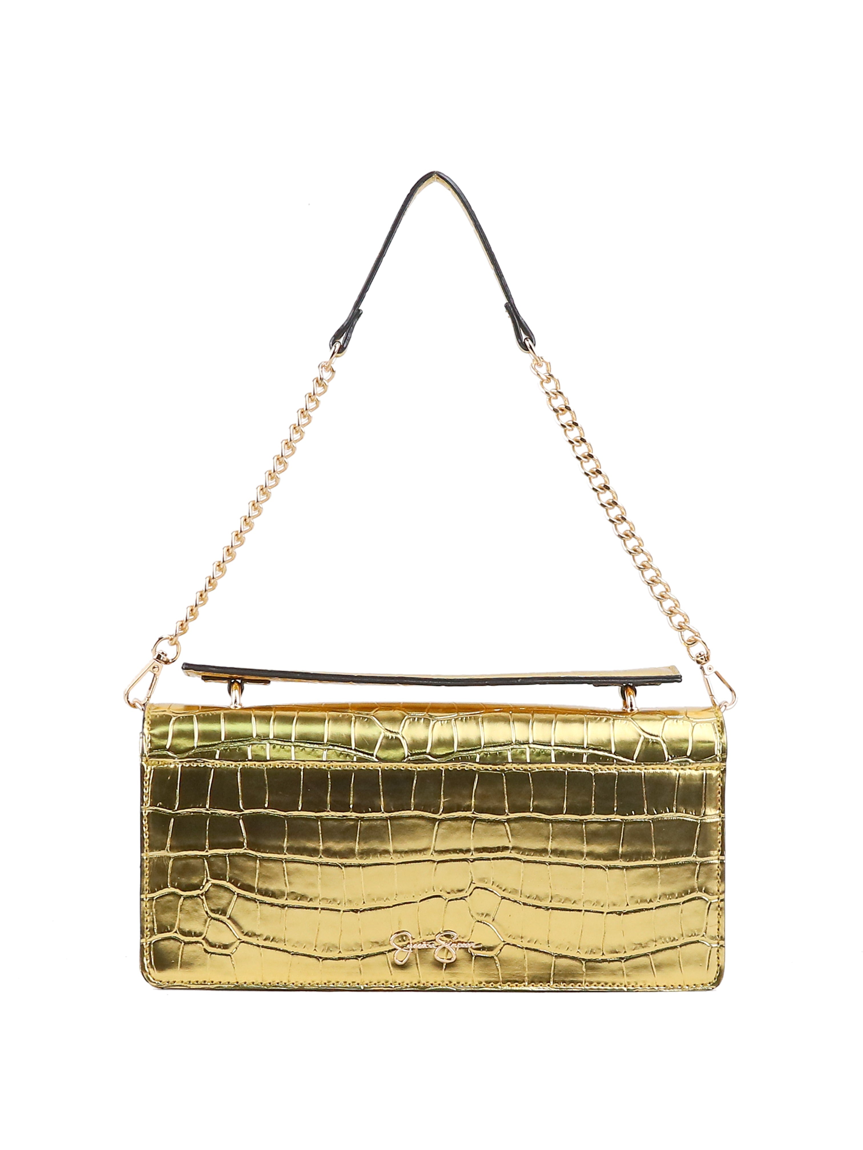 Brooke Clutch - Gold Croco