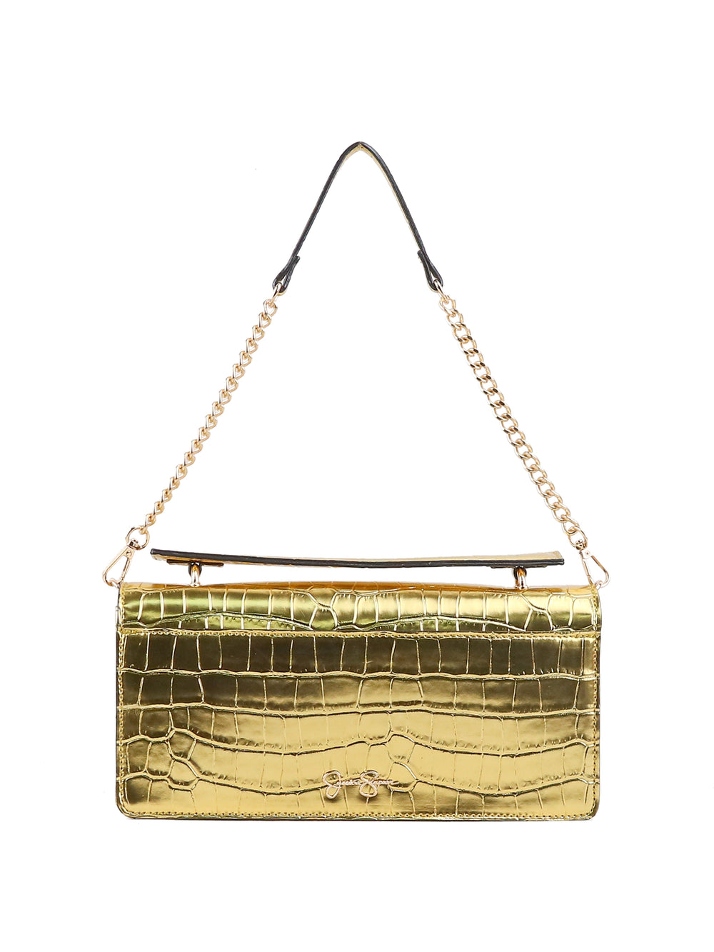 Brooke Clutch - Gold Croco
