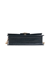 Brooke Clutch - Black Croco