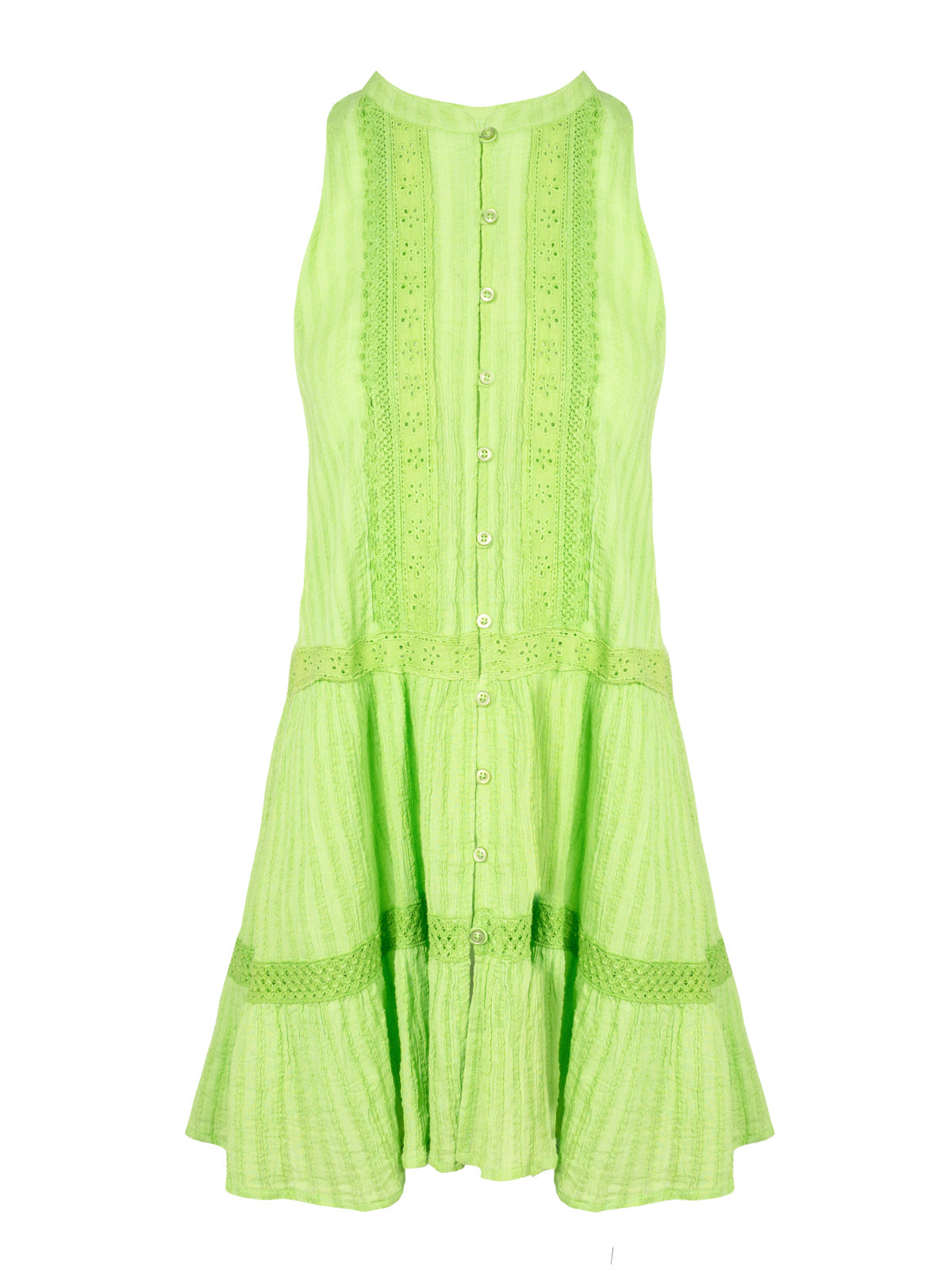 Boho Jacquard Cover Up - Lime