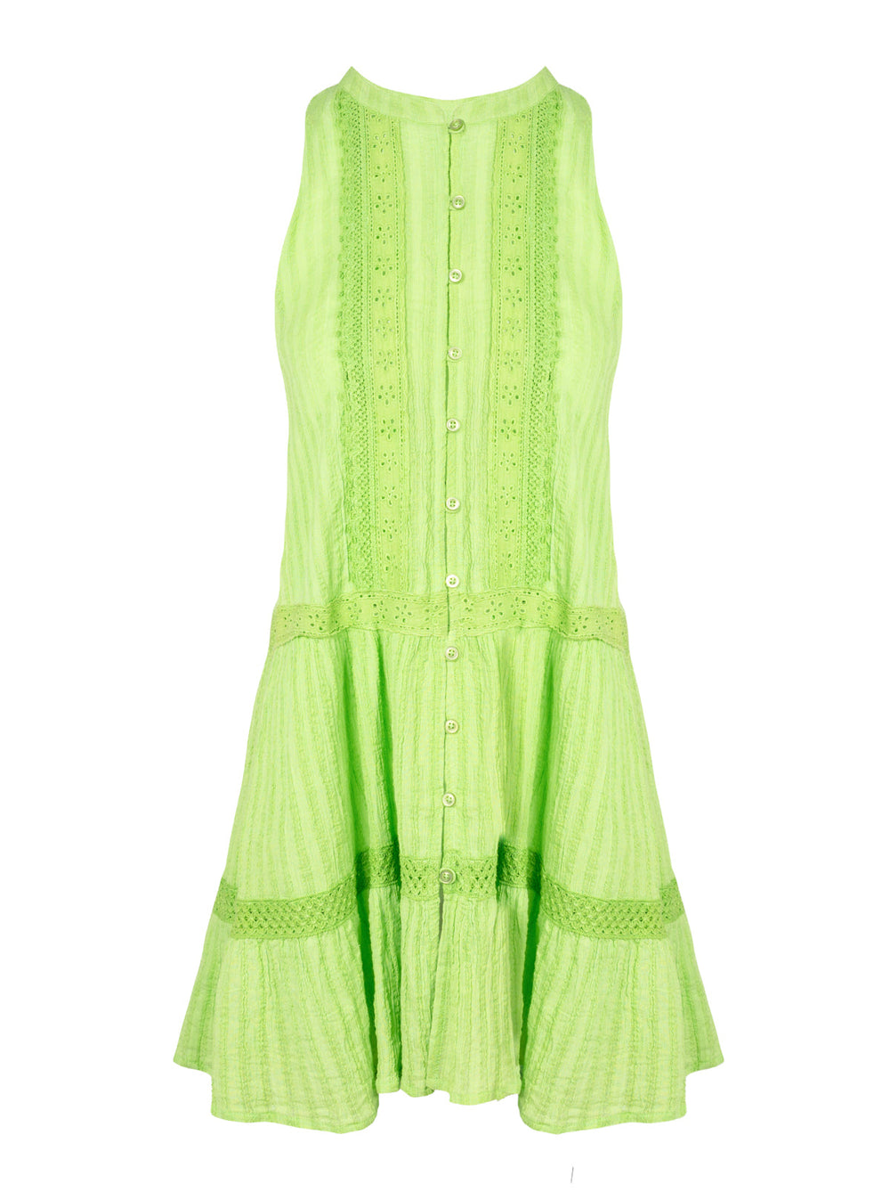 Boho Jacquard Cover Up - Lime