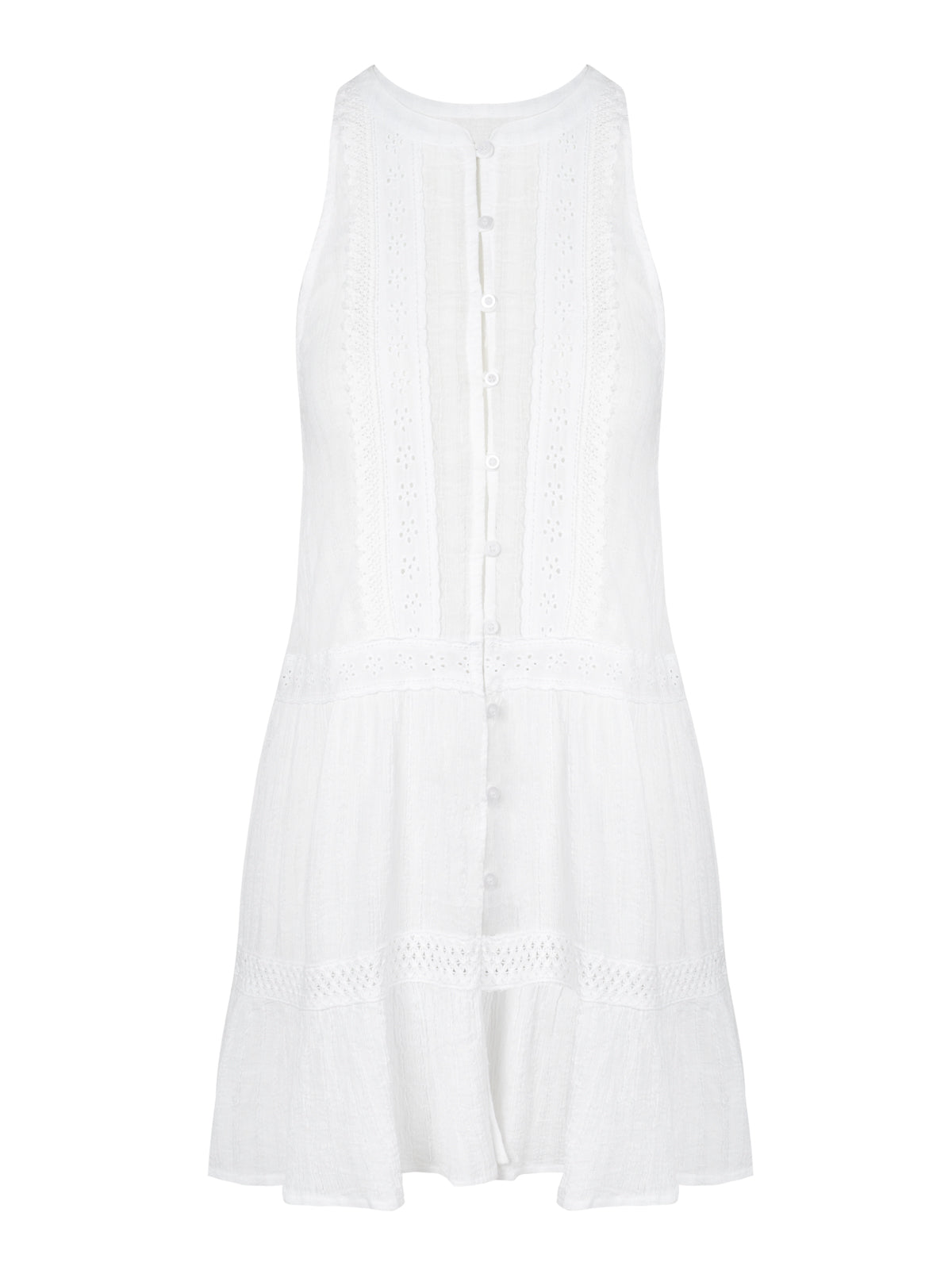 Boho Jacquard Cover Up - White