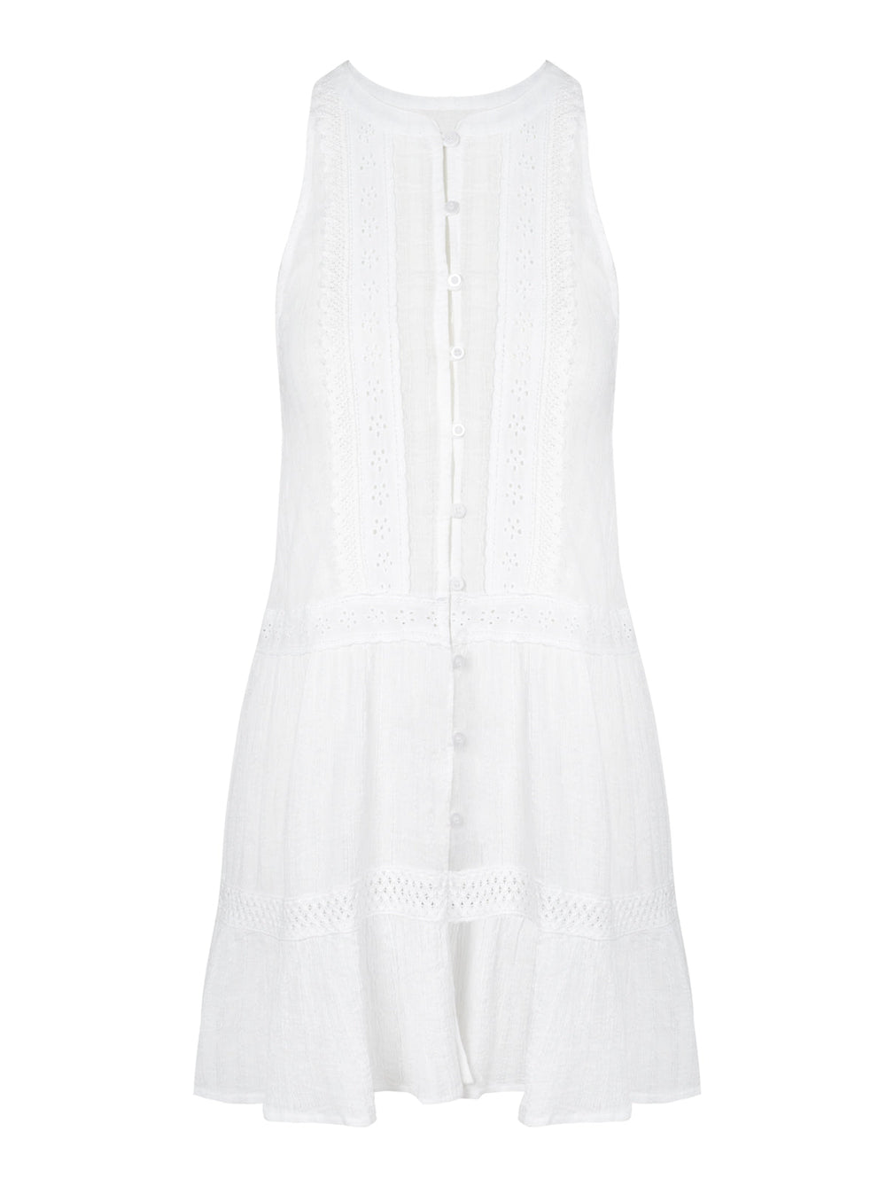 Boho Jacquard Cover Up - White