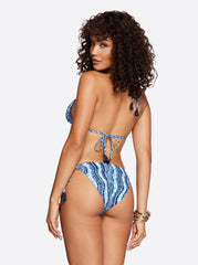 Reversible Triangle Bikini Top - Shibori