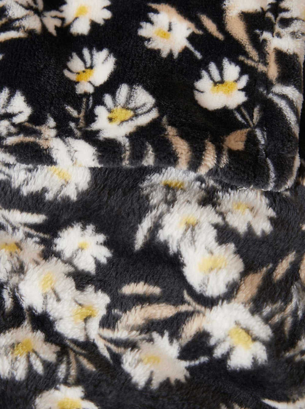 Wildflower Park Plush Throw - Black