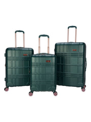 Jewel Plaid Luggage Collection - Jade