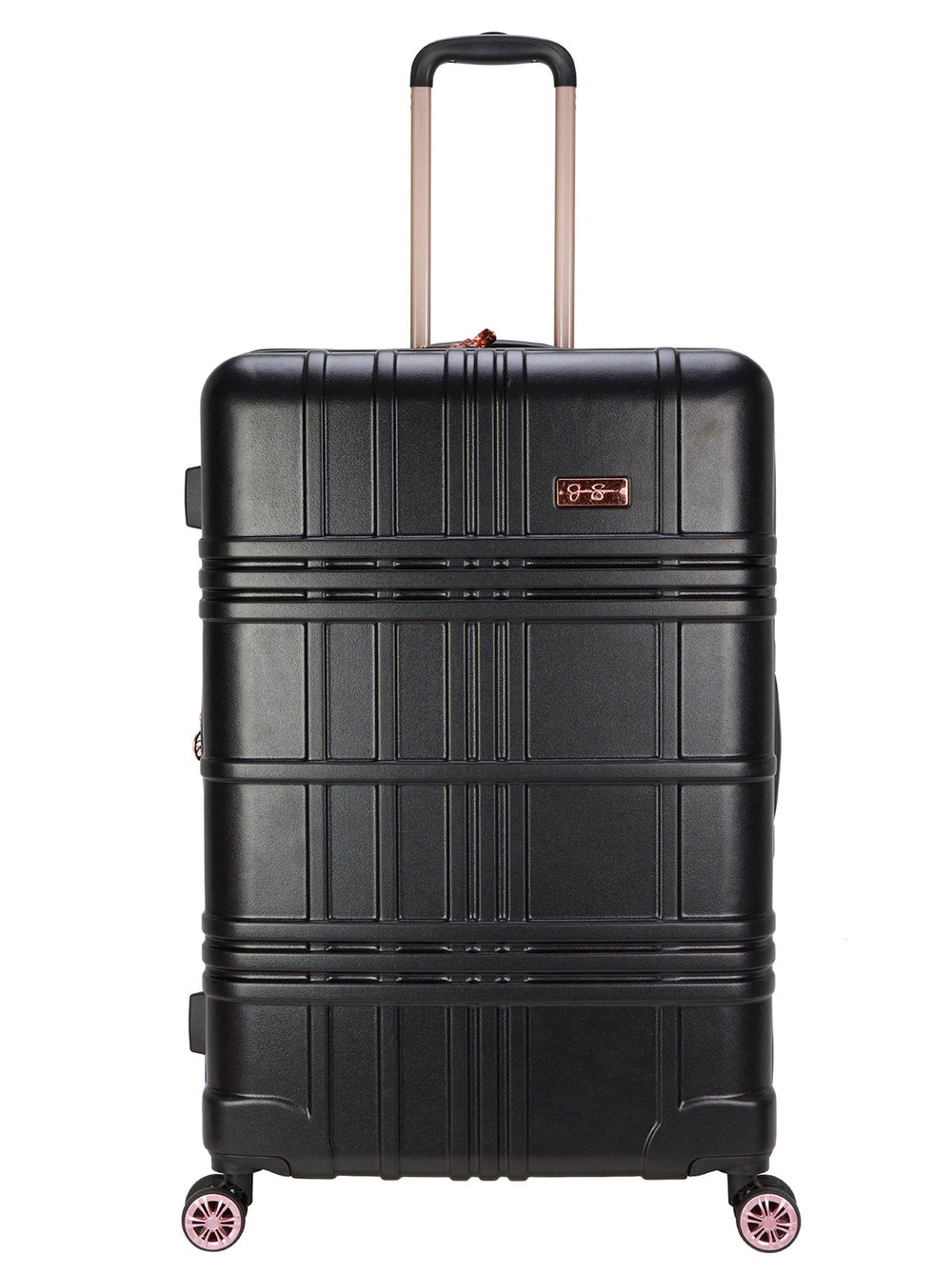Jewel Plaid Luggage Collection - Black