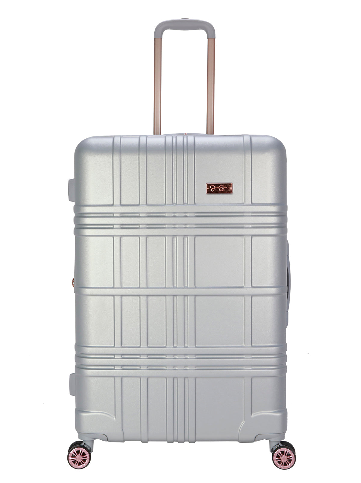 Jewel Plaid Luggage Collection - Silver