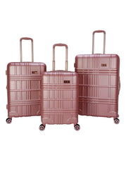 Jewel Plaid Luggage Collection - Rose Gold