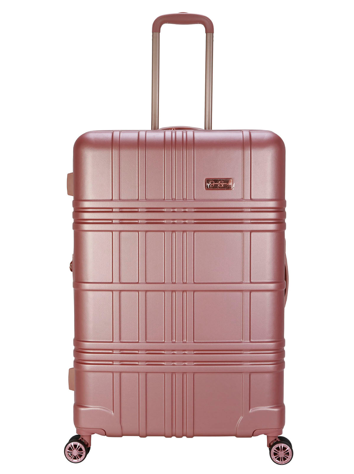 Jewel Plaid Luggage Collection - Rose Gold