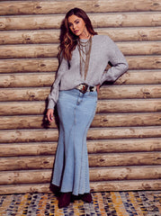 Denim Skirt - Open Book