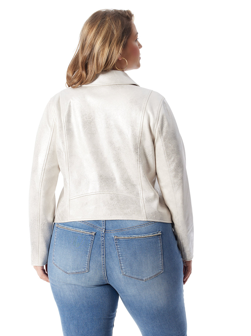 Biker Jacket - Silver Cream