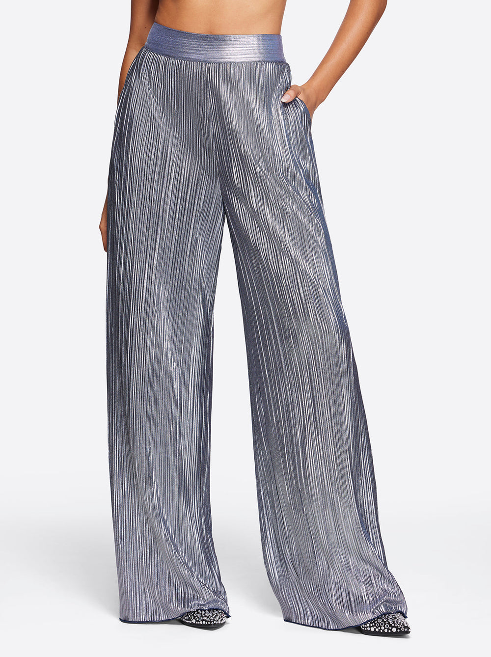 Adaeze Wide Leg Pant - Peacoat