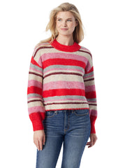 Portia Sweater - Goji Berry Stripe