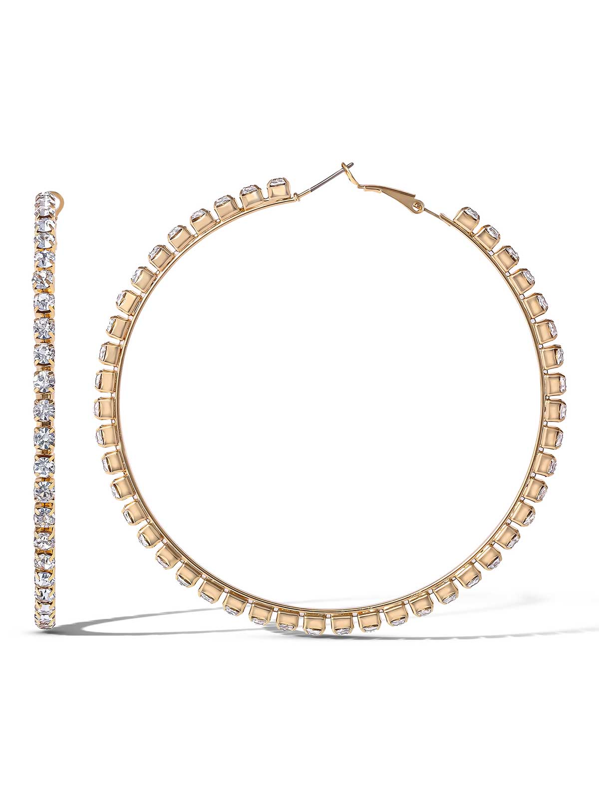 Crystal Hoop Earring