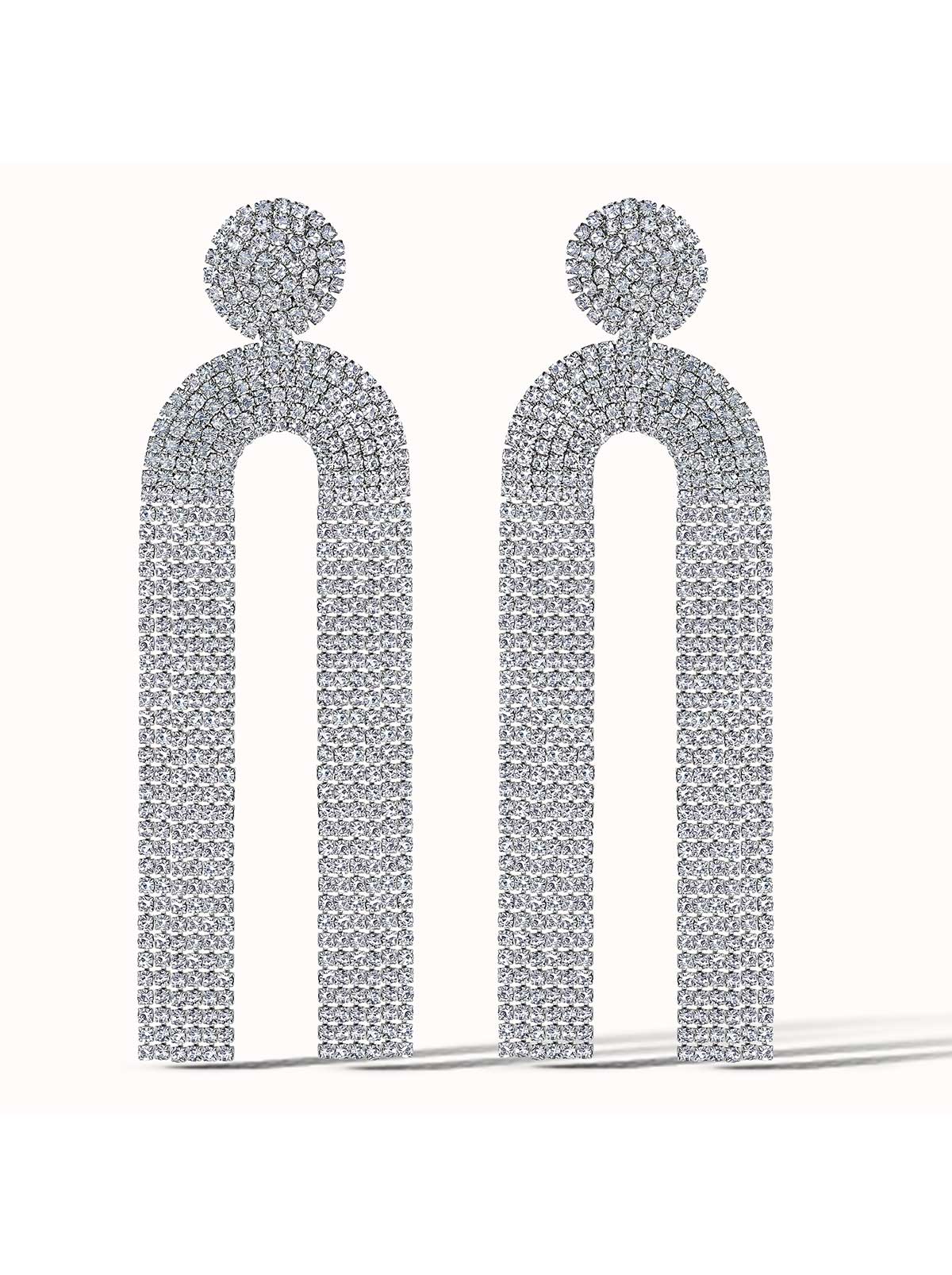 Pave Tassel Earring