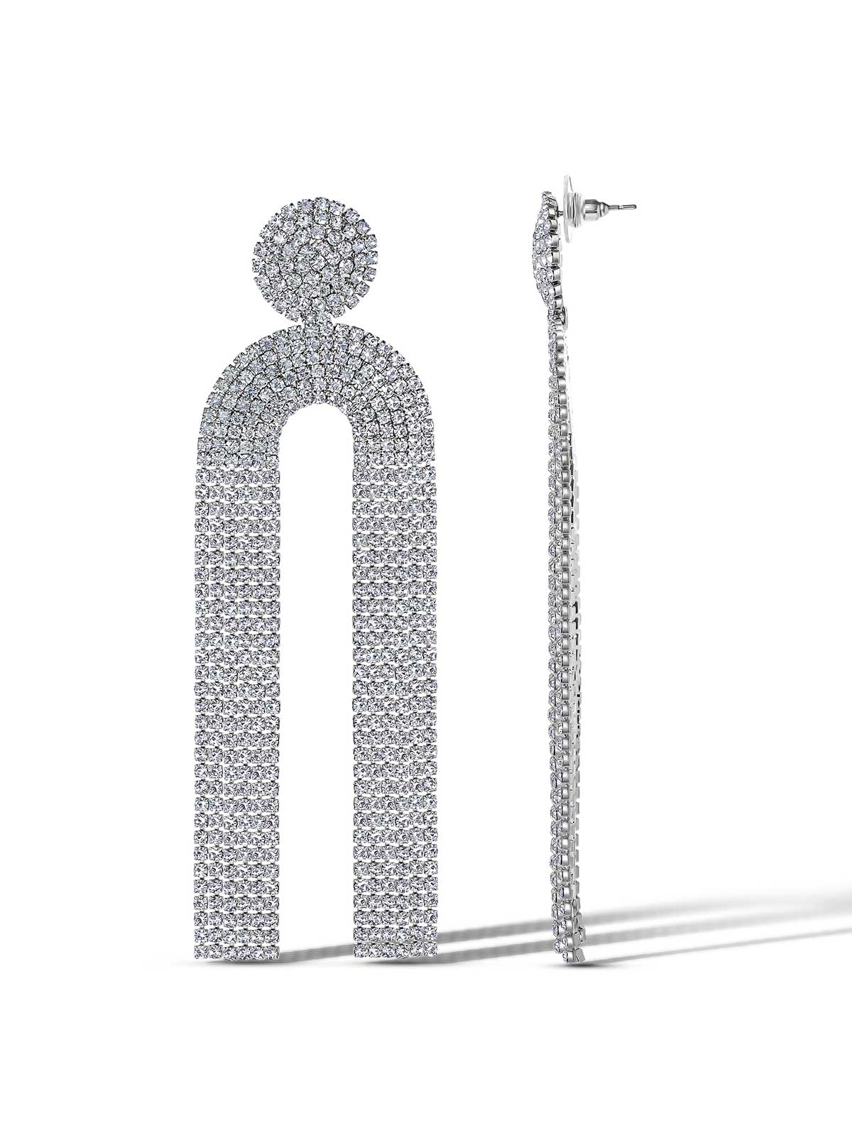 Pave Tassel Earring