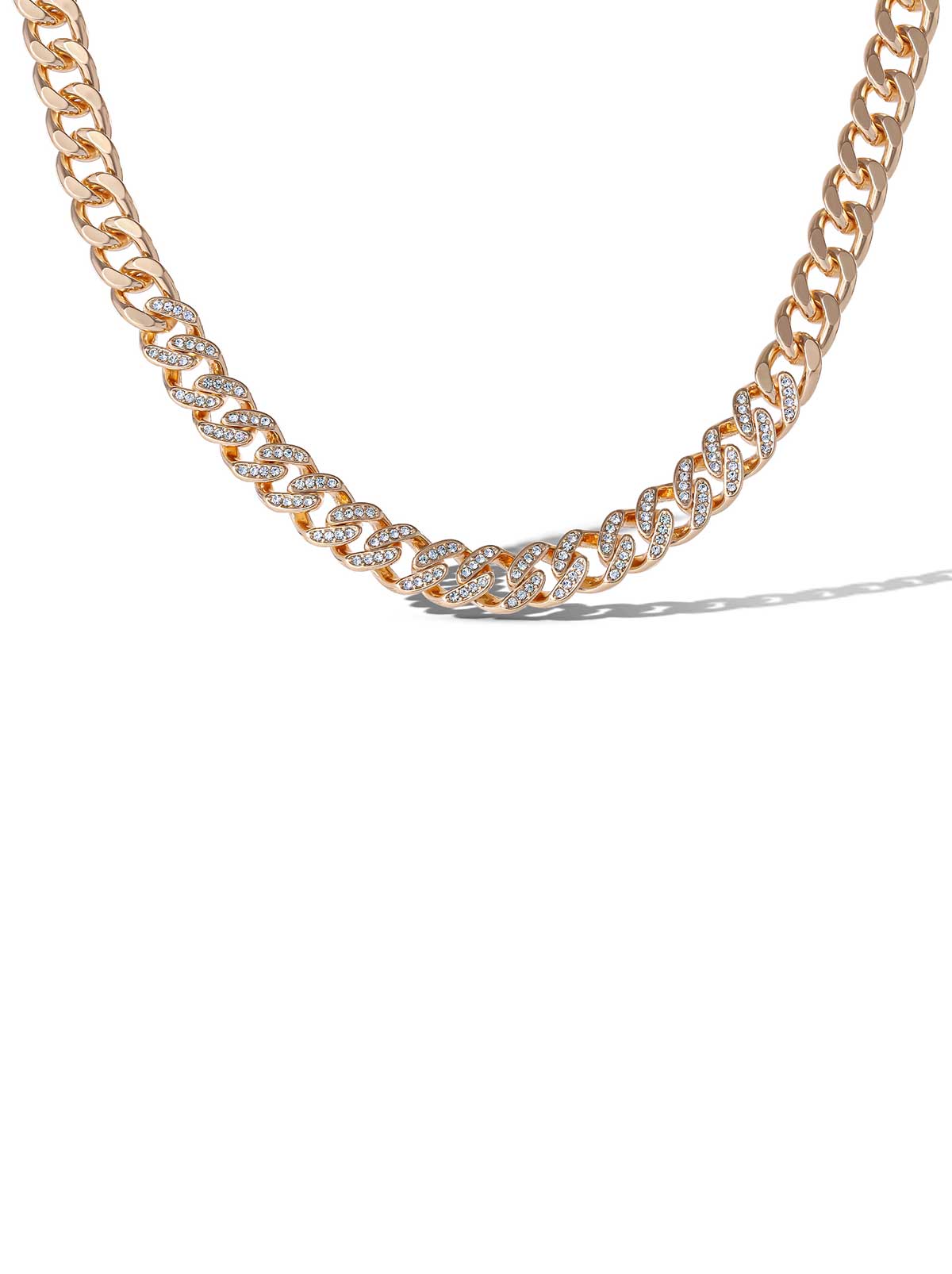 Pave Curb Chain Necklace