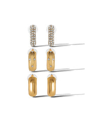 3 Hoop Earring Set
