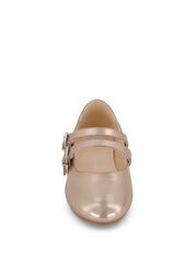 Little Girls' Amy Double Strap Ballet Flat - Champagne
