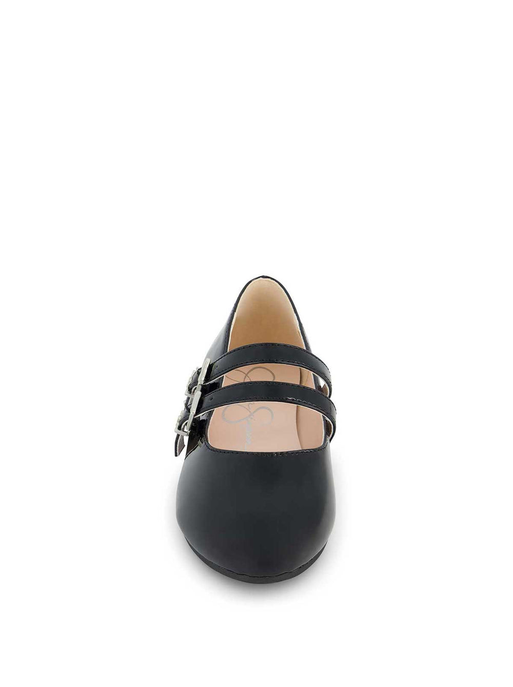 Little Girls' Amy Double Strap Ballet Flat - Black