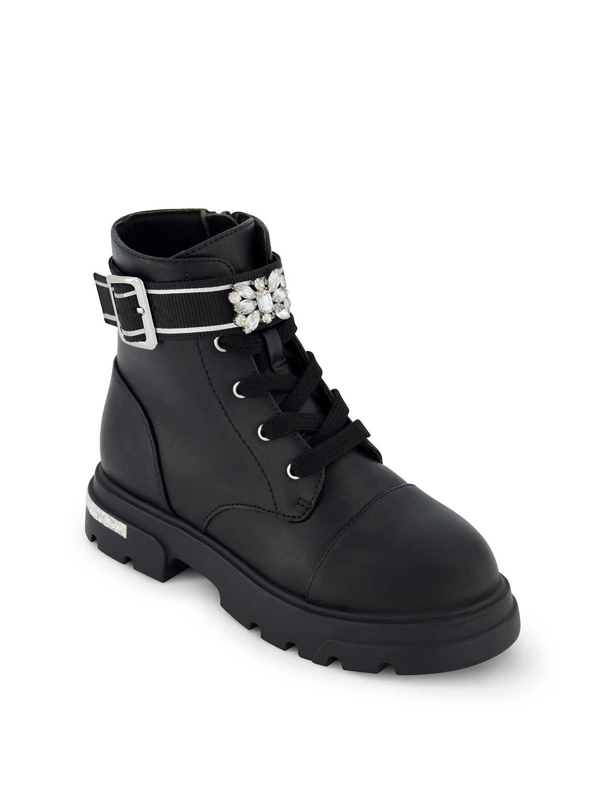 Little Girls' Rosa Brooch Boot - Black