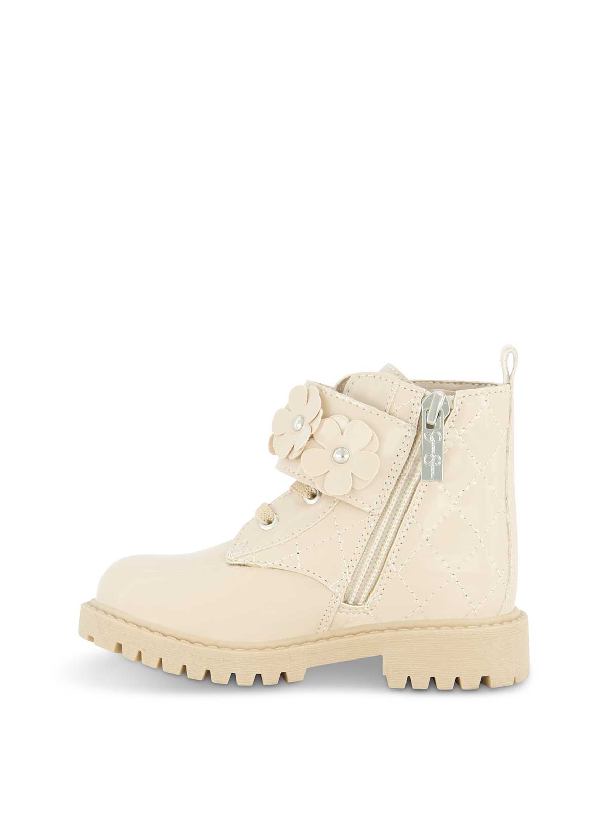 Toddler Daria Flower Moto Boot - Sand