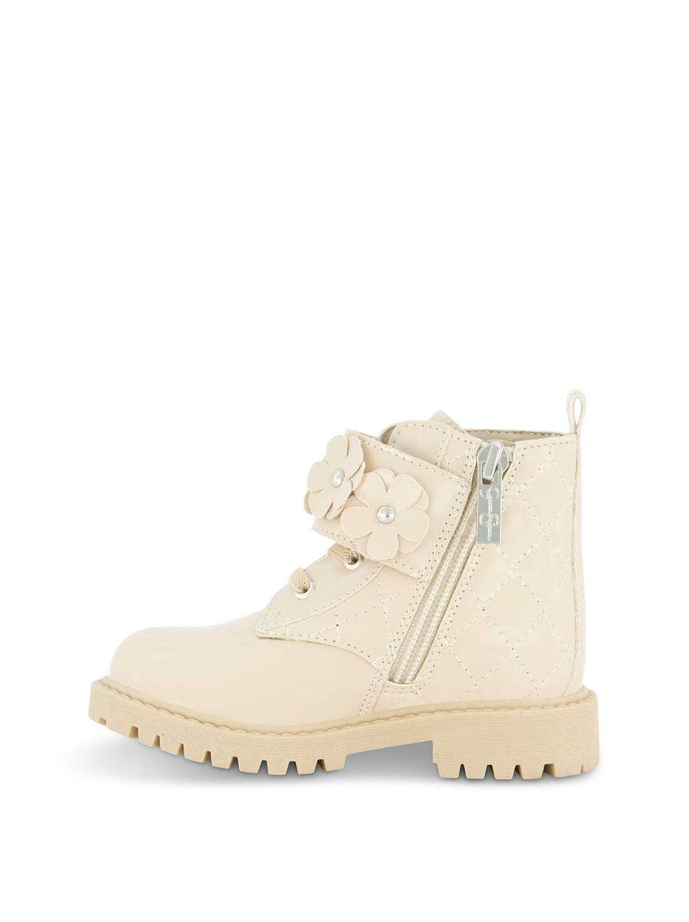 Toddler Daria Flower Moto Boot - Sand